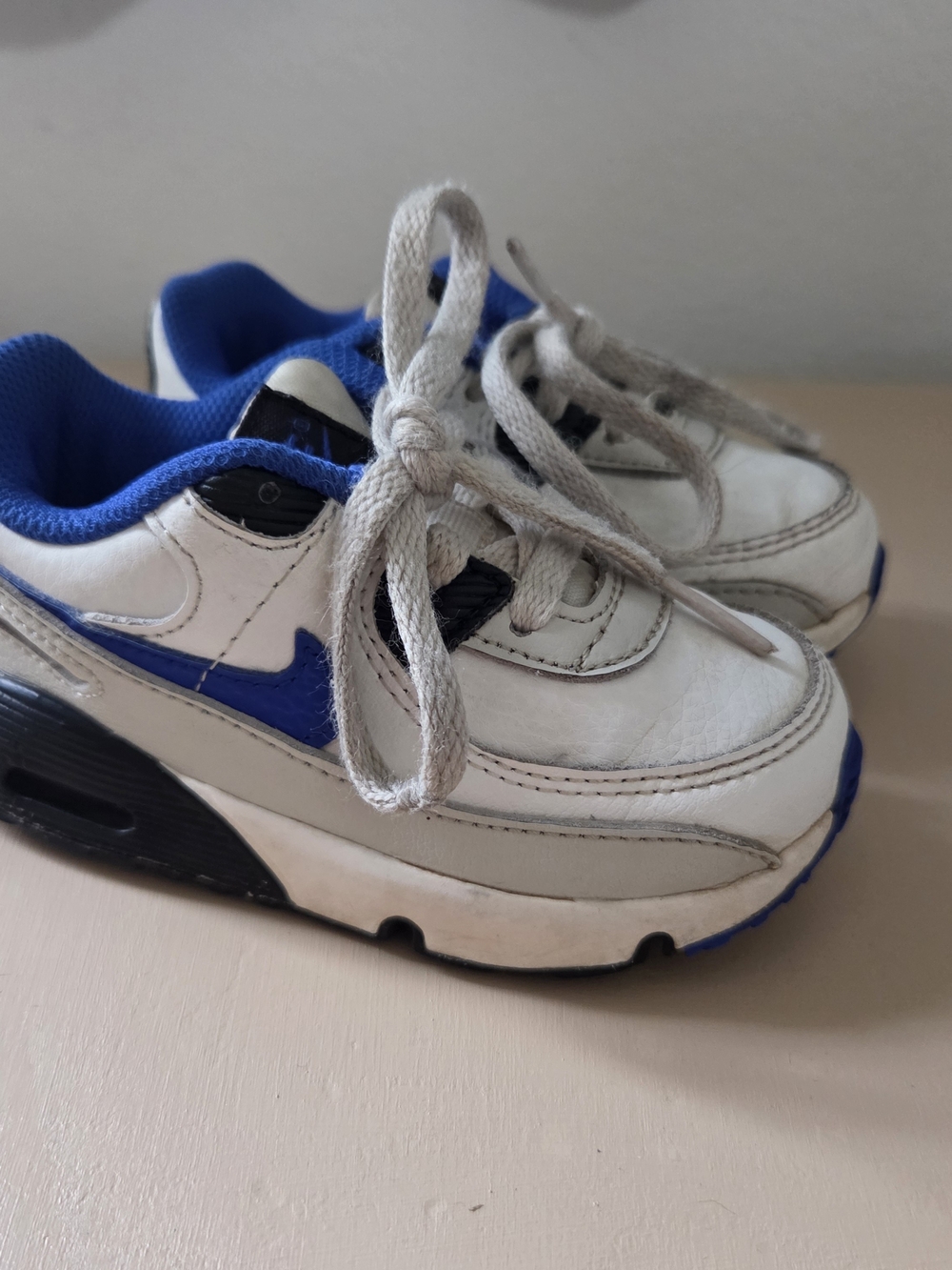 Nike Air Max Toddler Baby Shoes 7C White Blue Low-Top Sneakers Lace-up  DV3609